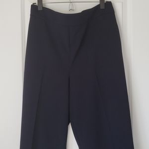 Ann Taylor Poly blend navy side zip trousers
